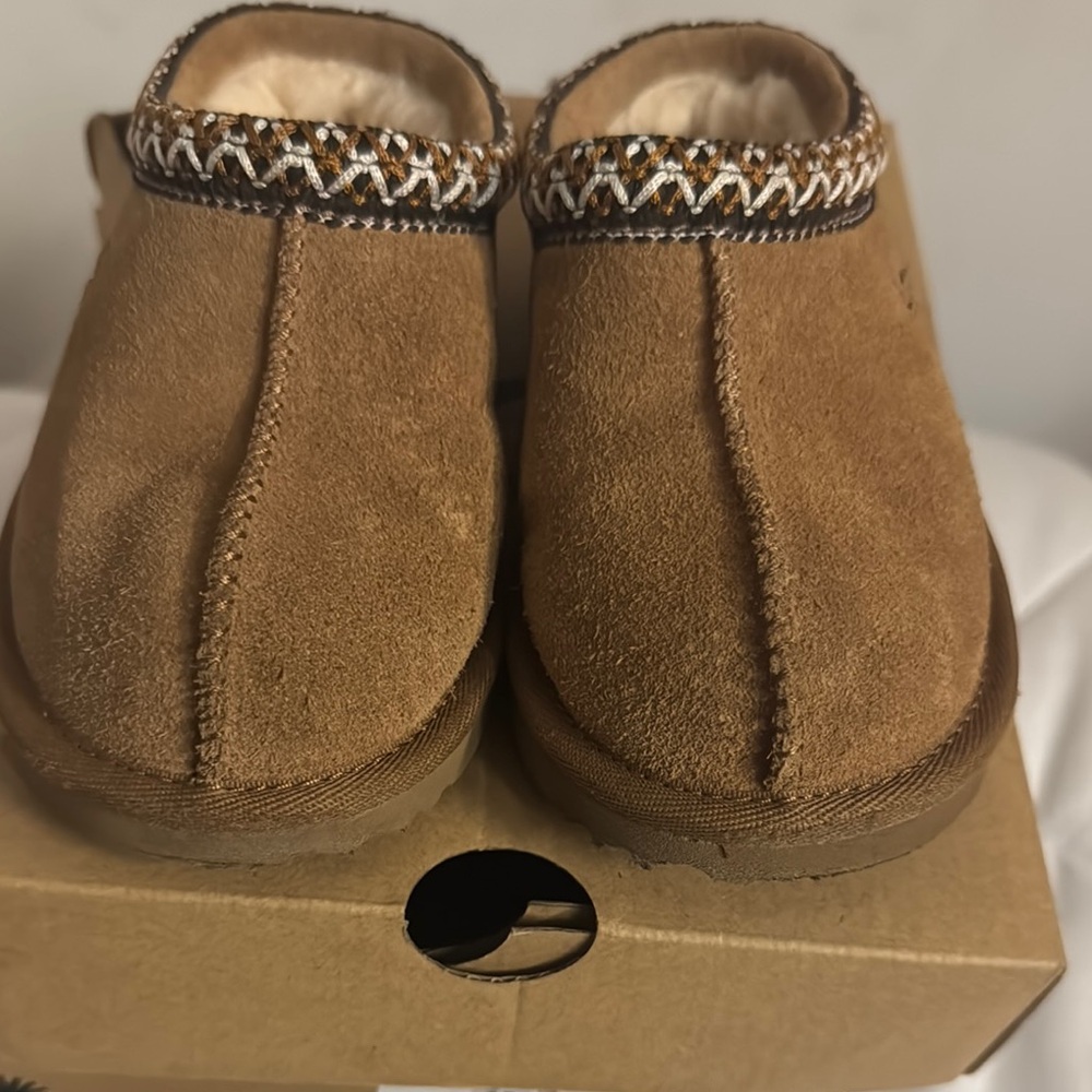 UGG Toddler Tan Suede Slip-On Footwear